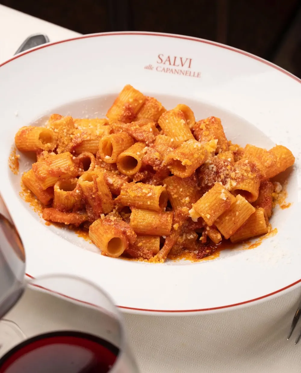 Primi - Amatriciana rossa e pasta romana tradizionale